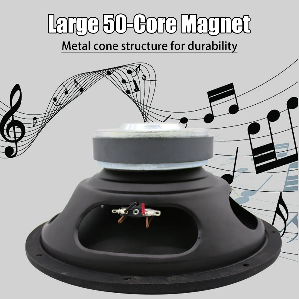 1Pcs 10/12 Inch Car Subwoofer 50 Core Pure Woofer High Power Heavy