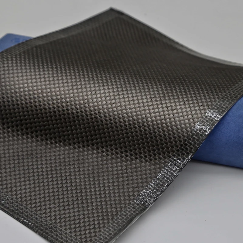 Kafu-Carbon Fiber Kevlar Fabric Black Plain Fabric DIY Decorative Auto Parts Sports Equipment KFC240P 3K-240g