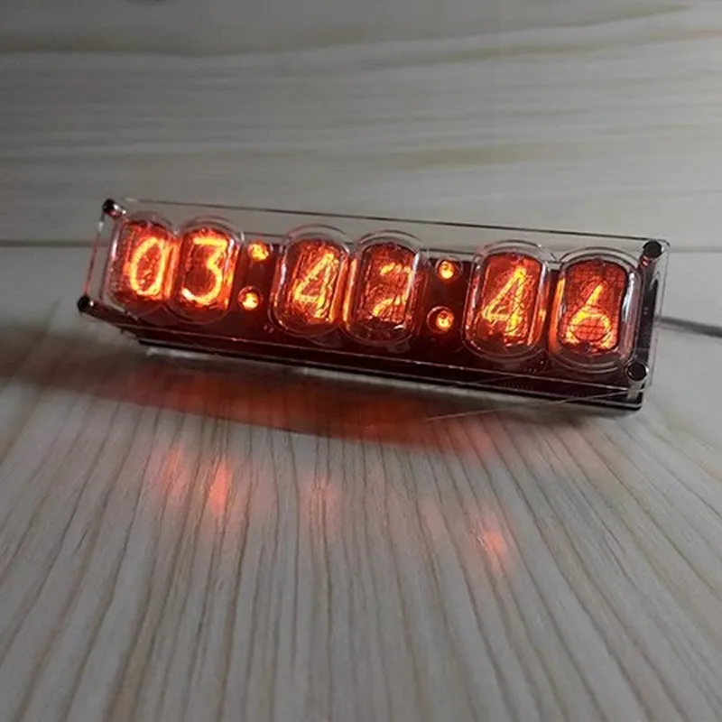 6-Digital IN-12 Nixie Clock Creative Handmade Clock IN12 Nixie Clock 4