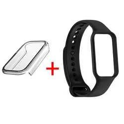 Kit di Protezione Completa per Redmi Smart Band 2 - Custodia in PC con Pellicola Temperata e Cinturino