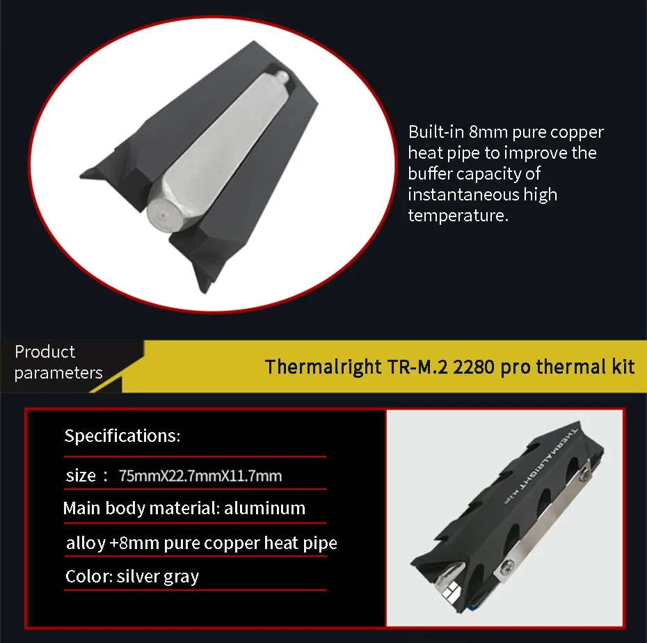 thermalright pro argb liga de alumínio ssd disco rígido de refrigeração para dissipador de calor radiador mais frio