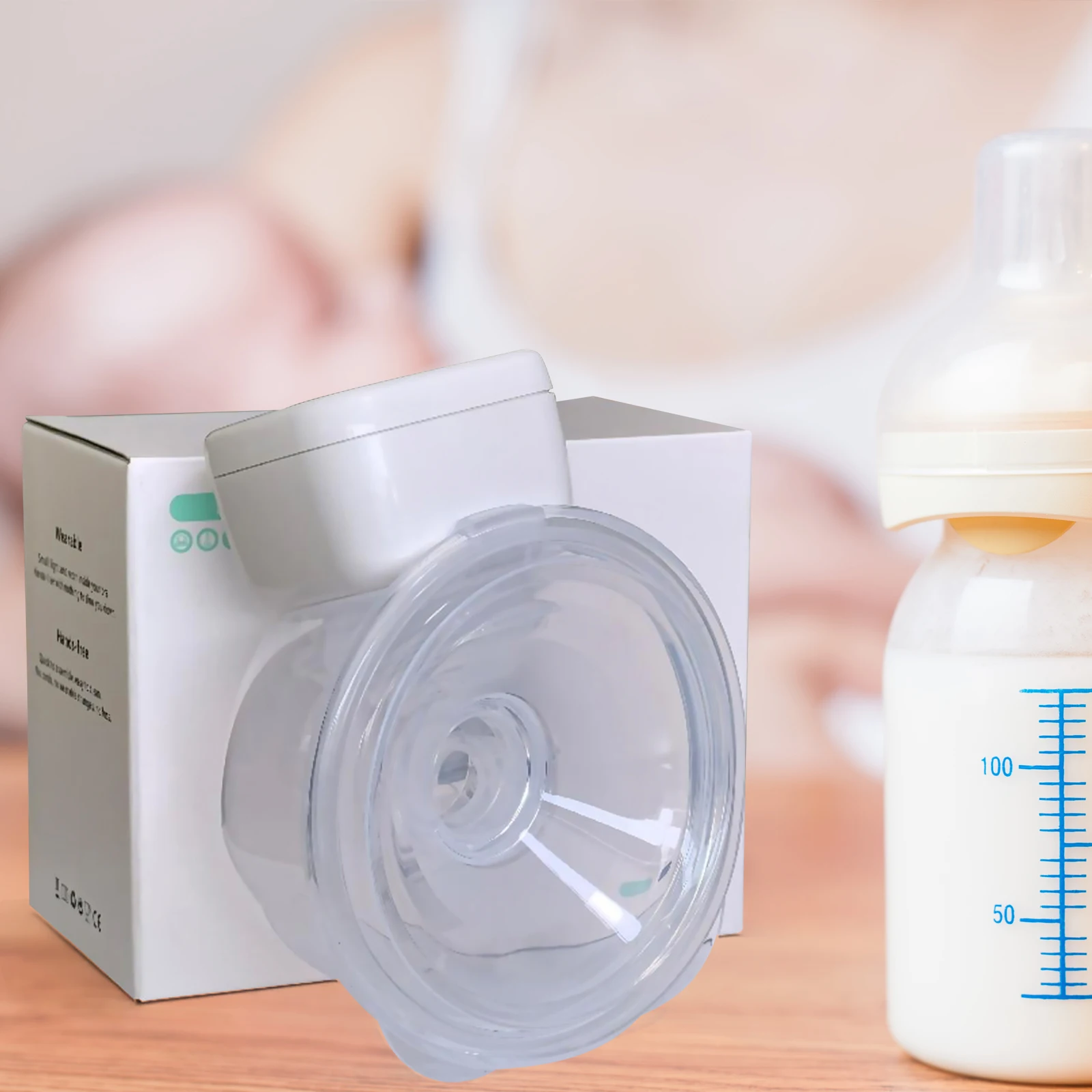 Wearable Hands-Free Electric Breast Pump with 3 Modes & 9 Suction Levels, Silent Comfort,