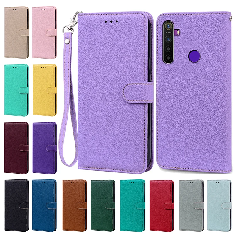 

For Oppo Realme 5 Case for Oppo Realme C3 5i 5s 6i Realme5 Realme6i Phone Cases Cute Wallet Flip Case Bumper Back Cover Fundas