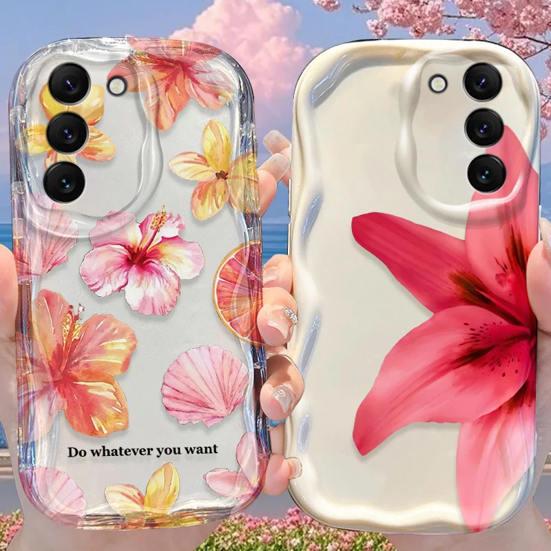 Elegant Floral Back Cover - Stylish Flower Design Protective Case