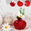 Pomegranate Glass Vase Flower Arrangement Vase Creative Vase Hydroponic Planter Vase Home Decor Plant Pot Vase Table Centerpiece 2