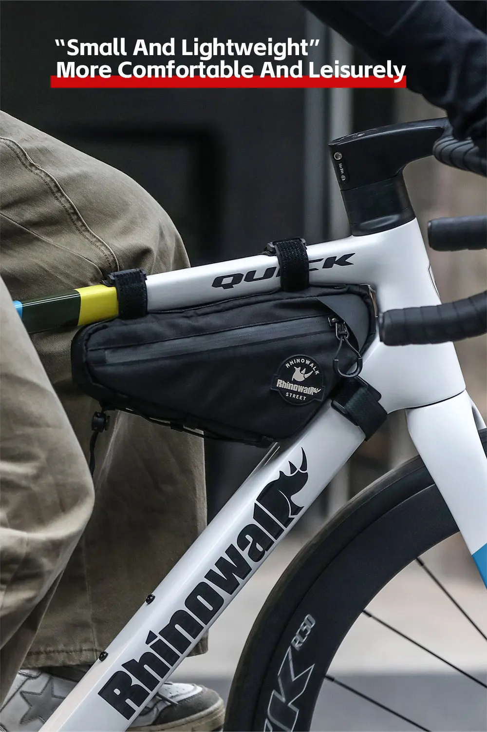 Rhinowalk Fahrradrahmentasche Radfahren Urban Fahrrad Dreieckige Querträgertasche Aufbewahrungstasche für MTB & Road Gravel Bike Lackschutz – Detail 4