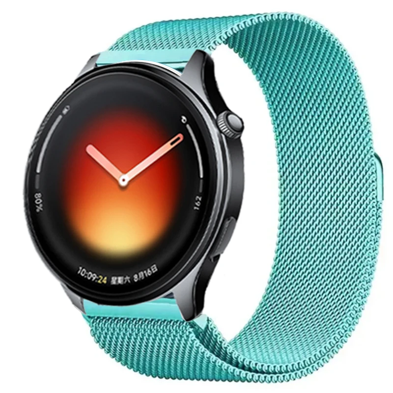 Sleek Stainless Steel Milanese Strap - 22/20mm Metal Band, Color 2