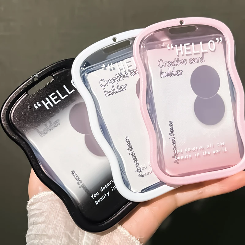 1 Set Student Slide Cover Card Set Meal Card Bus ID Protection Access Campus Credit Card Holder Card Protector