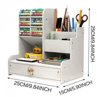 DIY Space-Saving Large-Capacity Pen Holder Office Supplies Storage Stationery Box Student School Supplies Storage Dormitory Use 2
