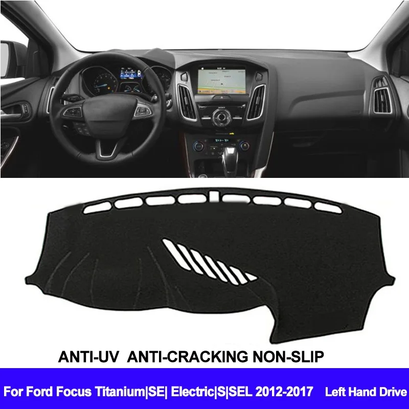 

Car AUTO Dashboard Cover Dash Mat Dash Pad Carpet Dashmat Anti-UV For Ford Focus Titanium /SE /Electric /S /SEL 2012-2016 2017