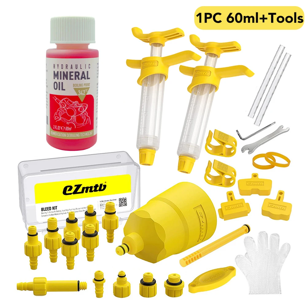 Premium Hydraulic Brake Bleed Kit with Mineral Oil