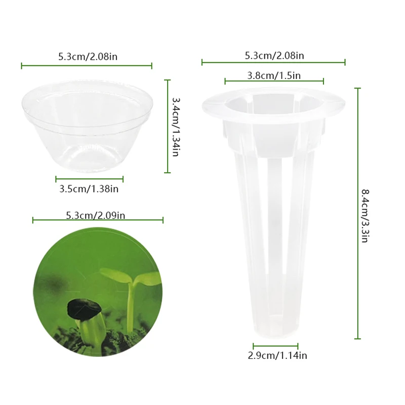 Hydroponic Garden Accessories Pod Kit 40Pcs Including Grow Baskets Transparent Insulation Lids Plant Grow Sponges Labels hydroponics growing kit,hydroponic garden kit,hydroponic plant kits,plant labels