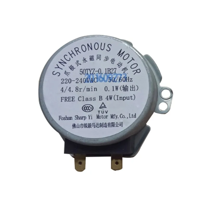 Microwave oven accessories glass turntable motor 50TYZ-0.1B27 claw pole permanent magnet synchronous motor For Midea