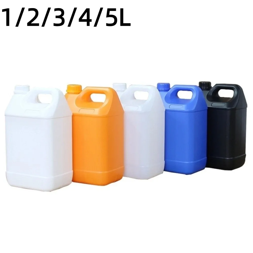 1/2/3/4/5L 플라스틱 밀폐병(뚜껑 포함) 대용량 HDPE 버킷 밀봉 식품 등급 보관 용기 젤 샴푸