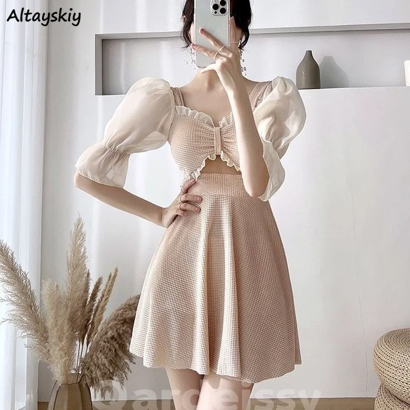 

Cover-up Women Backless Patchwork Sexy Sweet Mini Beach Style Holiday Lovely New Arrival Female Hot Sale Popular Cozy Fashion