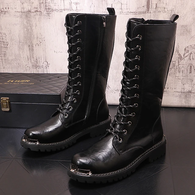 MÃ¤nner Schuhe Mit Hohem Absatz MÃ¤nner Stiefel Leder