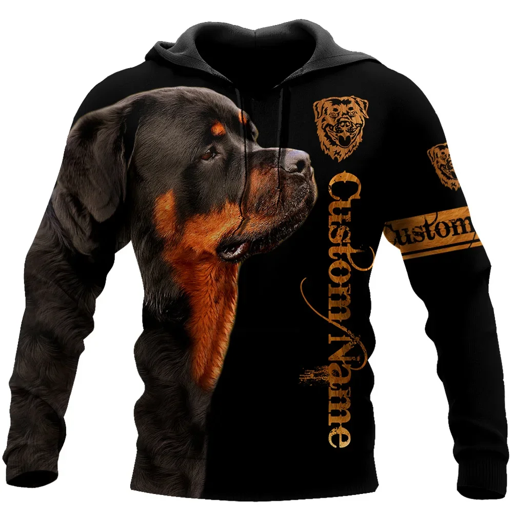 

New sports shirt beautiful black rottweiler 3D printed unisex hoodie zipper pullover casual sportswear