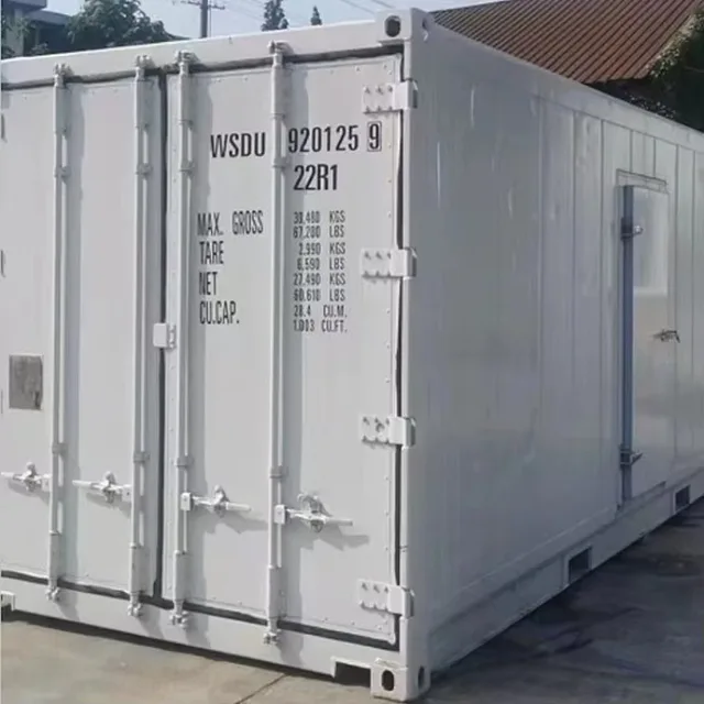 ห้องเย็นเคลื่อนที่แบบตู้คอนเทนเนอร์ขนาด 20 ฟุต พลังงานแสงอาทิตย์ ราคาโรงงาน สำหรับเก็บความเย็นเชิงพาณิชย์ 1