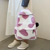 Heart Plush Cartoon Backpack Girl Plush Backpacks Cute Fur Backpacks Children School Bags Kids Gift Book Bag Mochilas Para Mujer 5