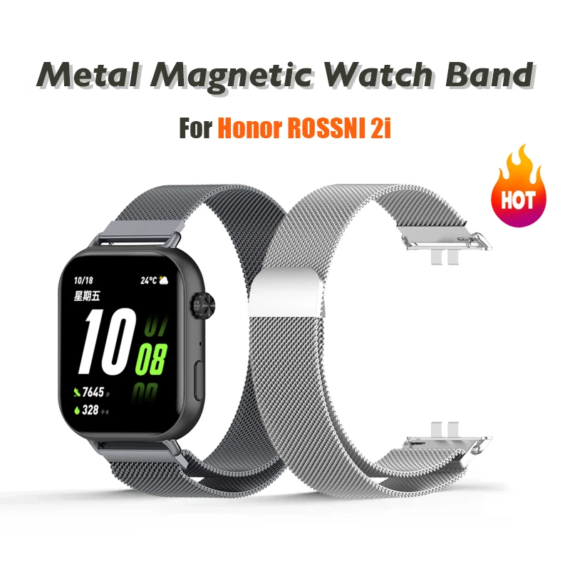 Stainless Steel Milanese Magnetic Mesh Loop Watchband Bracelet Strap