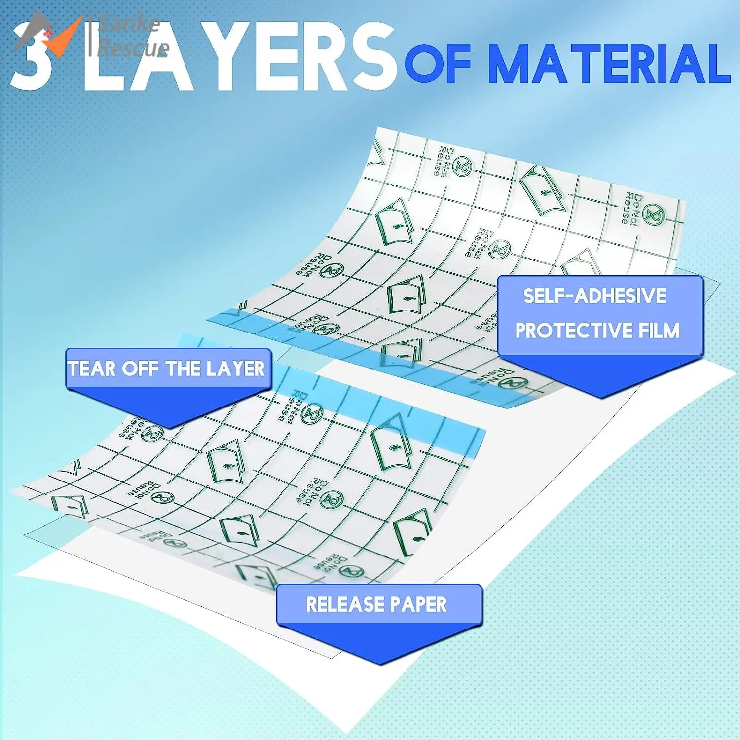 Transparent Waterproof Bandages Stretch Tape Tattoos Outdoor Emergency - Image 5