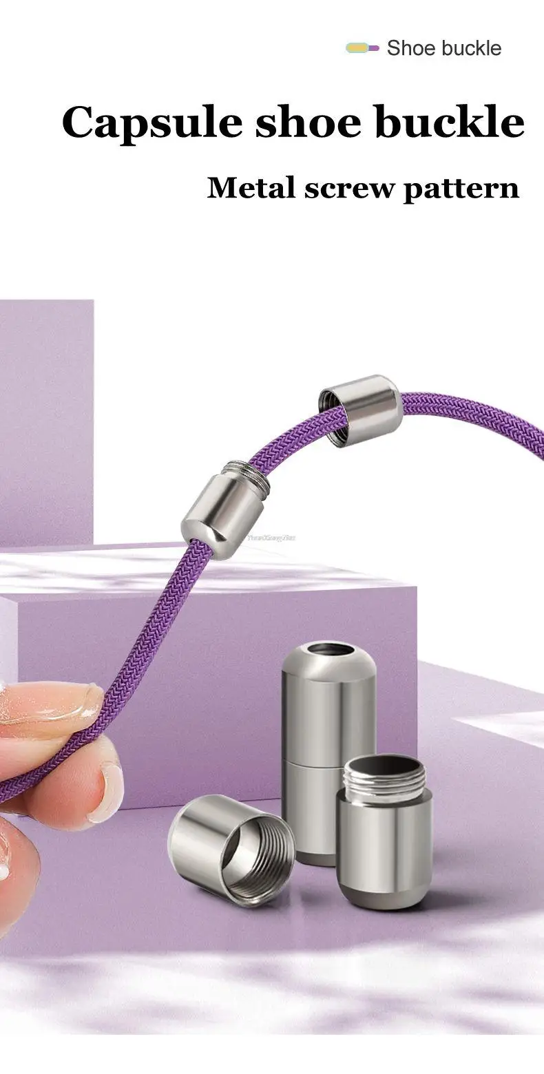 Neue Schnürsenkel ohne Krawatte, elastische Schnürsenkel, Turnschuhe, runde Schnürsenkel ohne Krawatten, für Kinder und Erwachsene, schnelle Schnürsenkel, Gummibänder für Schuhe – Detail 5