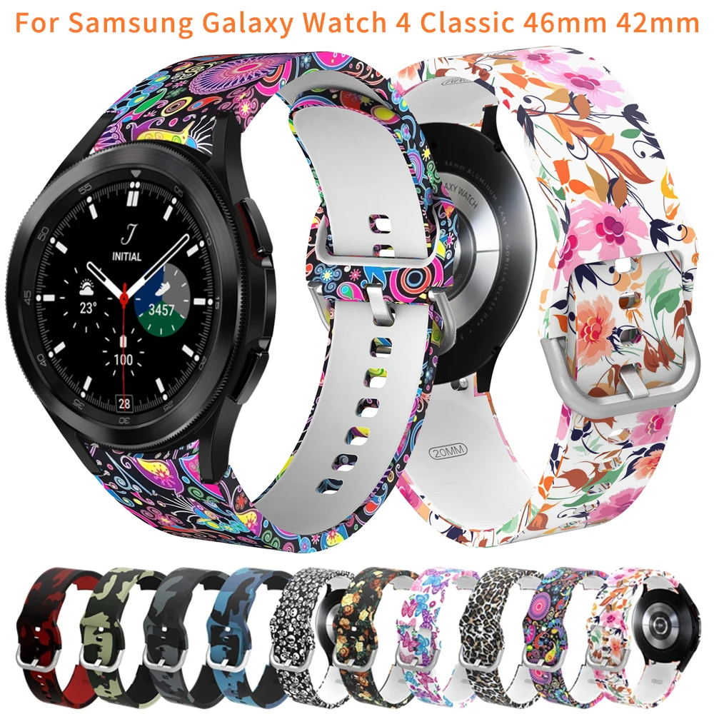 

Watch Band For Samsung Galaxy Watch 4 Classic 46mm 42mm Color Silicone Wrist Bracelet For Galaxy Watch 4 44mm 40mm Watch Strap