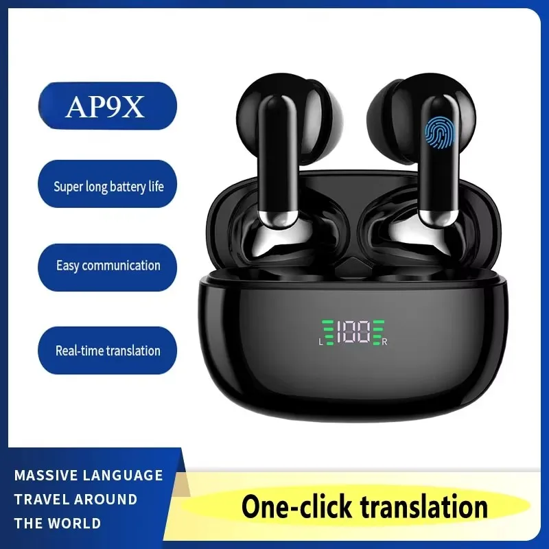 AP9X Offline Language Translation Earphones Support 144 Languages and Accents Translation Bidirectional Earphone