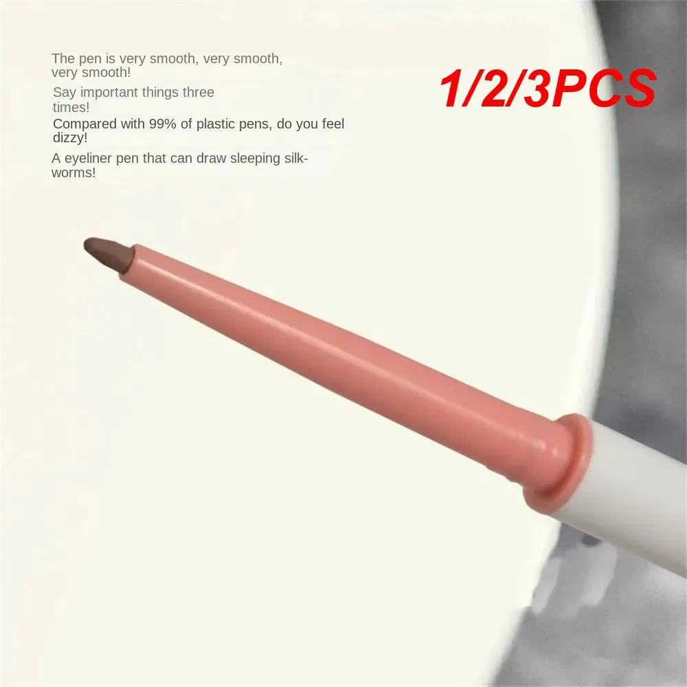 

1/2/3PCS Lying Silkworm Pen Waterproof Black Brown Eyeliner Eyes Makeup Eyeliner Gel Pen Soft Smooth Eyeliner Cosmetics