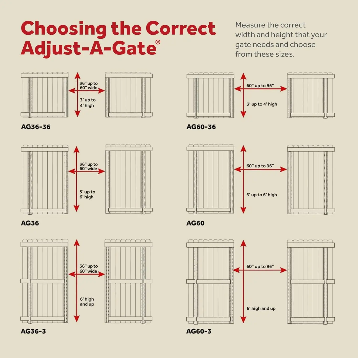 Build Kit, Adjustable 60""-96"" Lockable 2 Way Gate (2 Pack) With Building Kit, 36""-60"" (2 Pack) 6