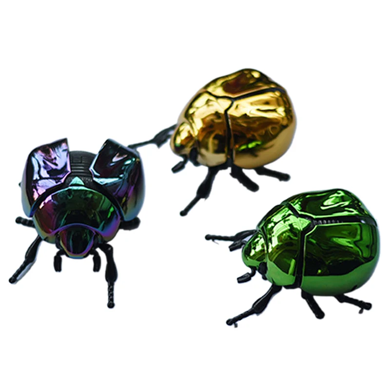 Scarab Beetle Children's Plastic Animals Toy Wind Up Beetle Bionic Toys Creative Prankster Animated Insect Model 1 Piece