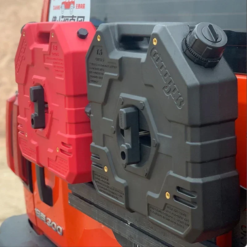 Portable Anti-Static Explosion-Proof Light Oil Drum Bucket 6.84LT 1.8 Gallon Gasoline Orange Car Spare Trailer Parts Accessories