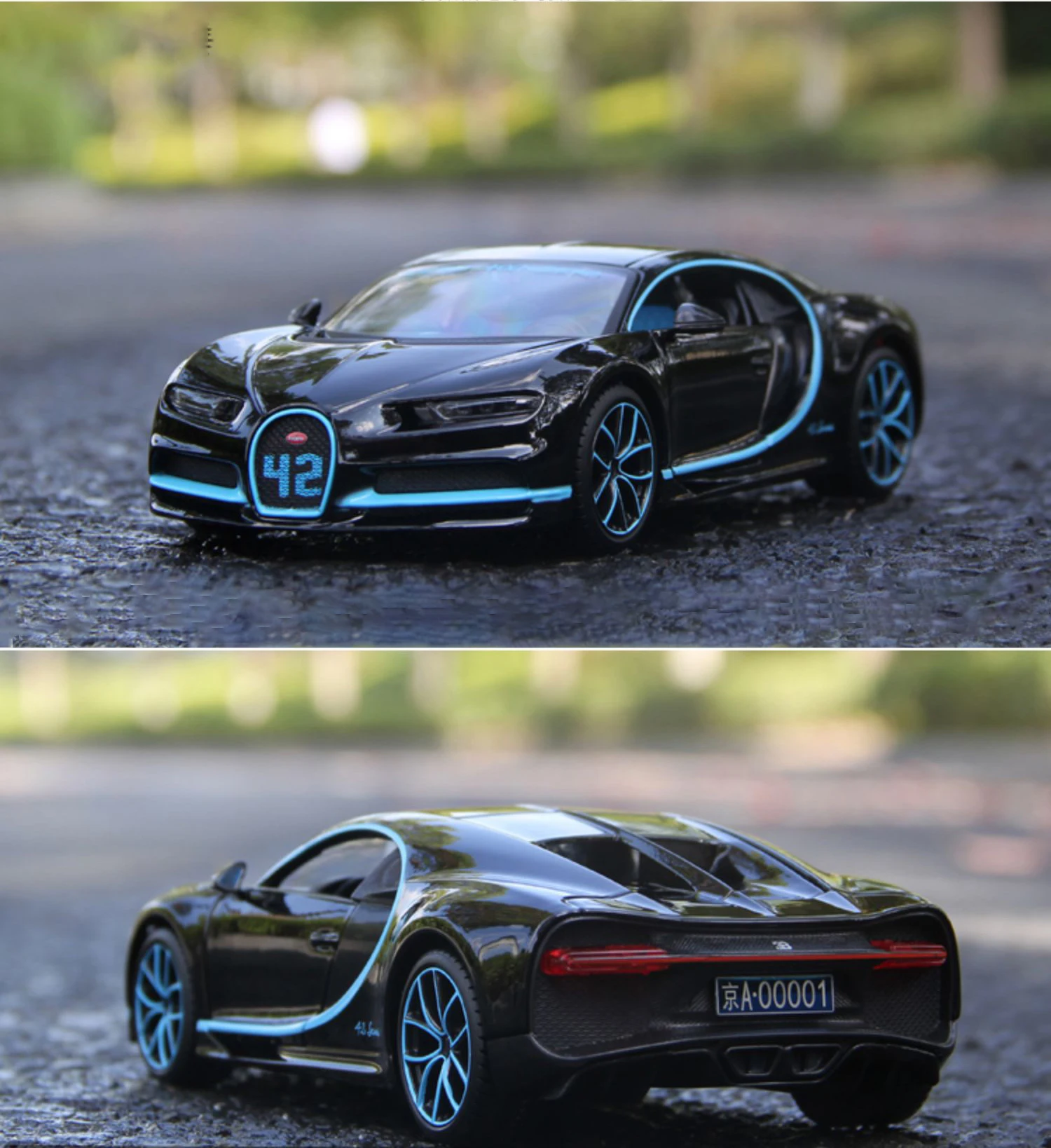 Bugatti Chiron Divo Supercar 1:24 Ölçekli 
