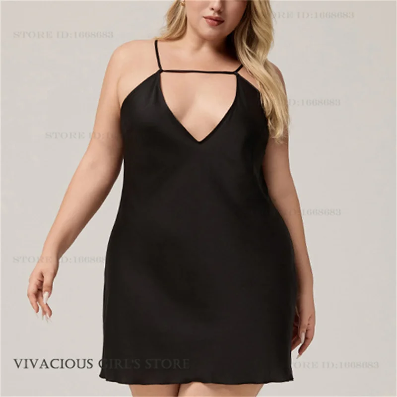 حجم كبير 4XL 5XL أنثى ثوب النوم قميص النوم 4