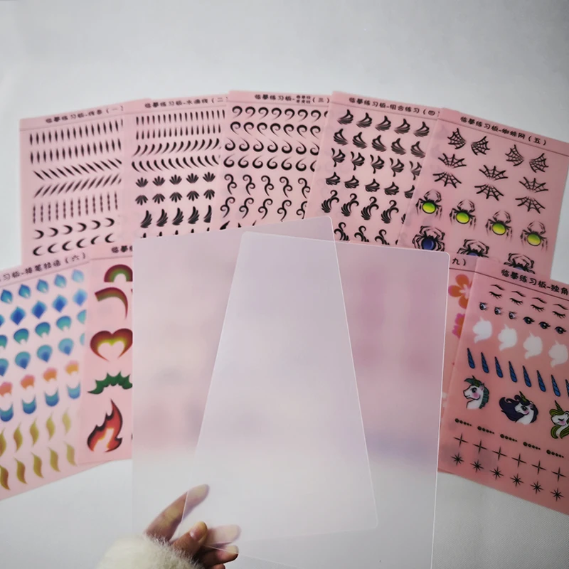 High Quality Painting Practice Template Reusable 12pcs Body Art Face Painting Essential For Practicing Basic Painting Skiils 2