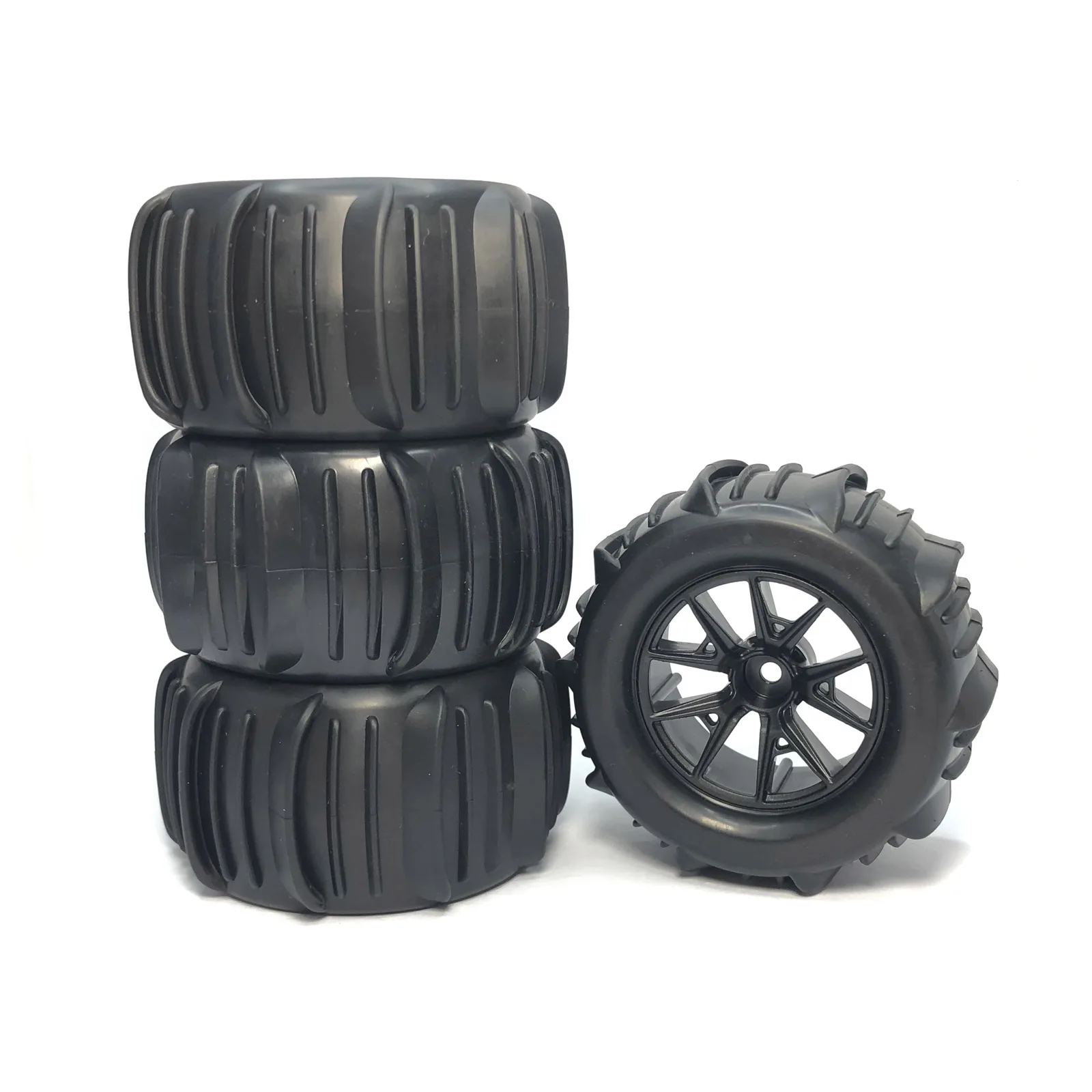 4 Teile/los 12mm Hex Monster Truck Rad Reifen für SCY 16101 Pro 16102 Pro 1:16 14210 1:14 MJX Off Road Reifen RC Auto Upgrade Teile – Detail 13