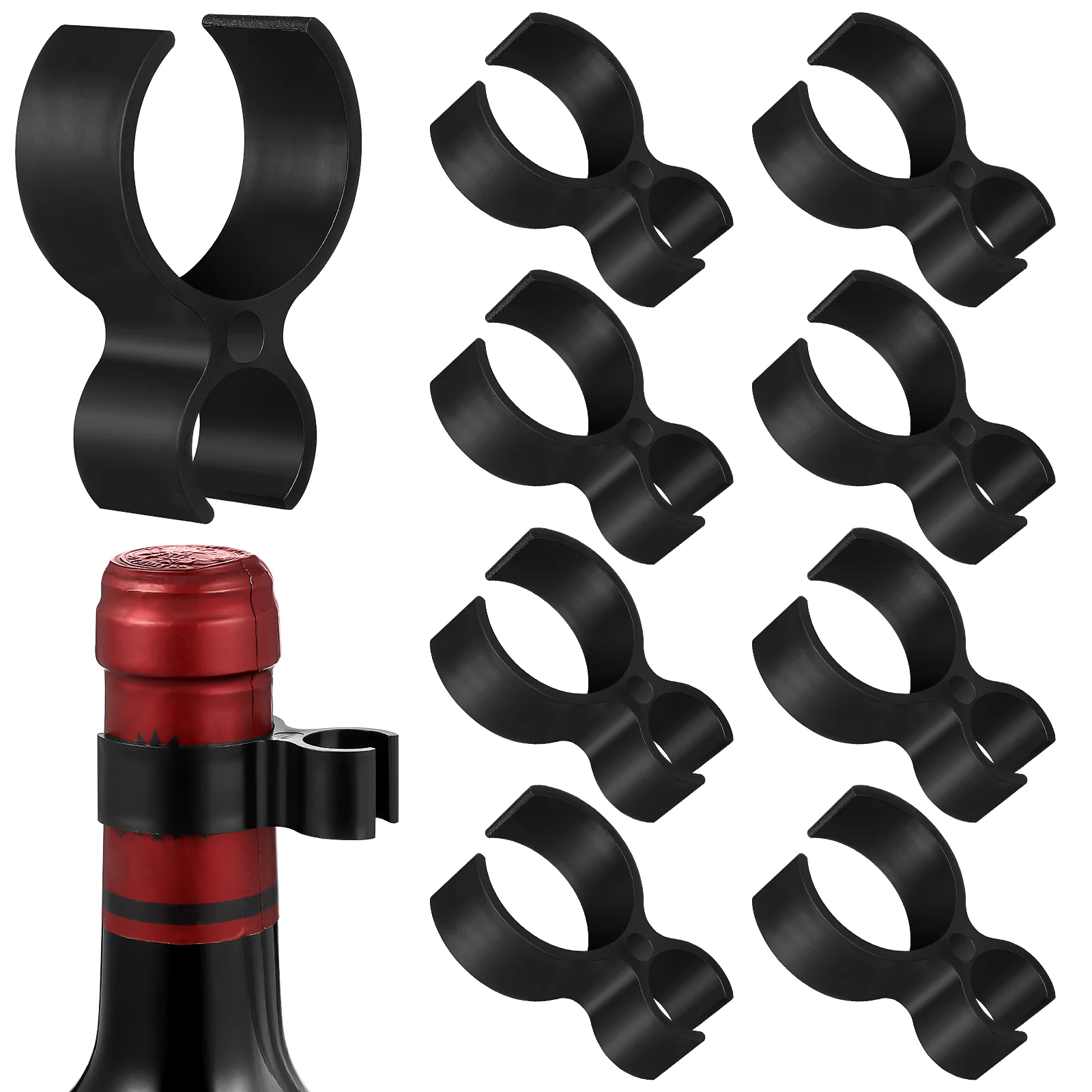 9 Pcs Holder Single Bottle Safety Clips Holders Air Plastic Champange Miss