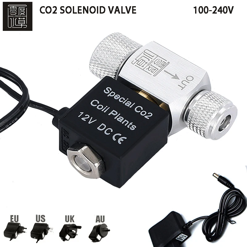 Fish tank CO2 solenoid valve Regulator generator control waterproof flame retardant single and double head