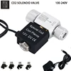 Fish tank CO2 solenoid valve Regulator generator control waterproof flame retardant single and double head CO2 solenoid valve 1