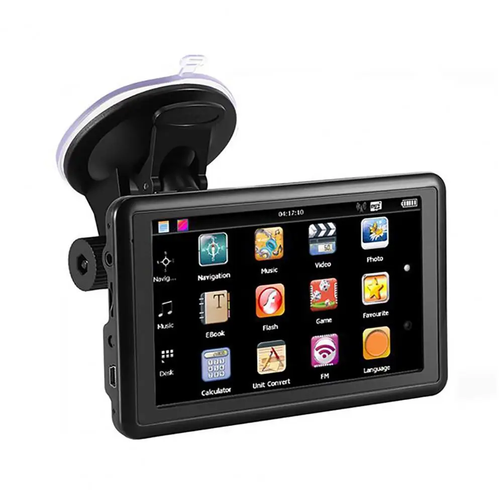 5 inch GPS Navigator High resolution Intelligent Voice Broadcast 8GB Flash Memory Multi language Car GPS Navigation