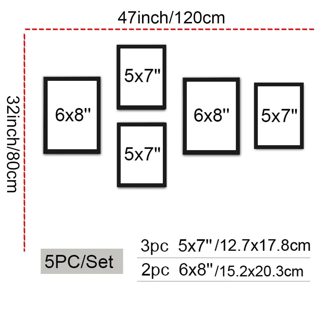 5/7/9/14/ps שחור שילוב מסגרת תמונה ריקה סט נורדי תפאורה הבית בית תפאורה משפחה תמונה מסגרת קיר אמנות פוסטר פוסטר ללא מחצלת