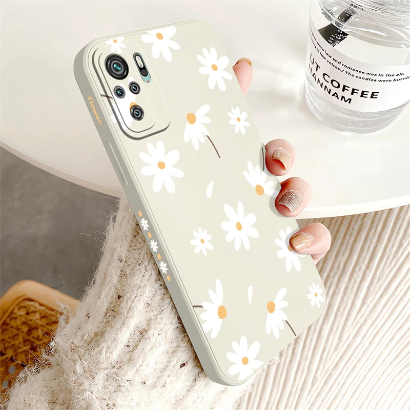 Fashion Cute Daisies Soft Silicone Shockproof Phone Case