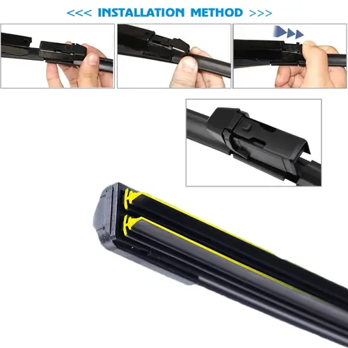 Car Windshield Wiper blades Universal Soft Double layer Rubber Frameless Bracketless car wipers 14" 16" 19" 20" 21" 22" 24"26" - Image 8