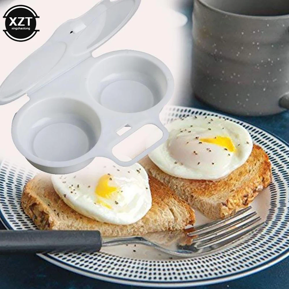 Food Grades Plastic Microwave Cooking Eggs Steamer Convenient Kitchen Cooking Mold Egg Poacher Kitchen Gadgets Fried Egg Tool