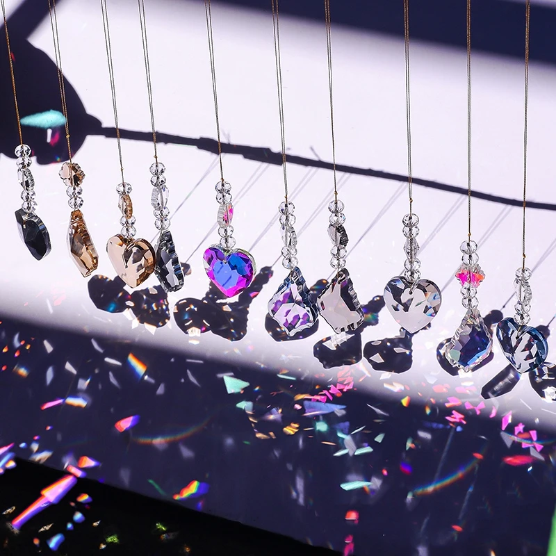 Suncatcher Wind Chimes Garden Crystal Pendant Balcony Hanging Accessorie Outdoor Windbell Home Wall Pendants Room Decoration