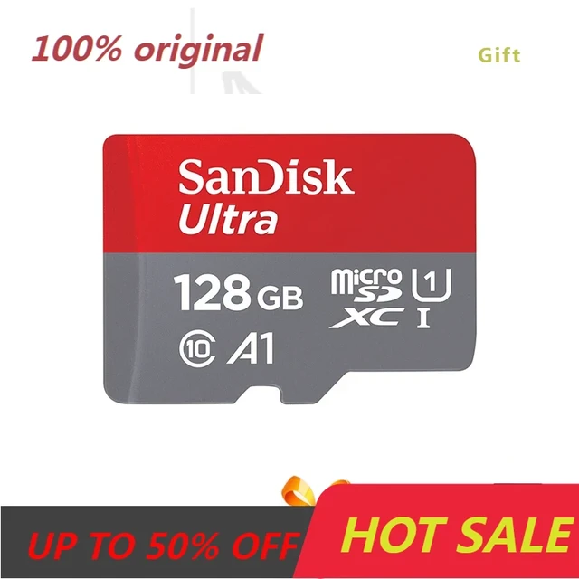 32GB Sandisk Ultra SD/MicroSD Memory Card Class 10 A1 - Adapter