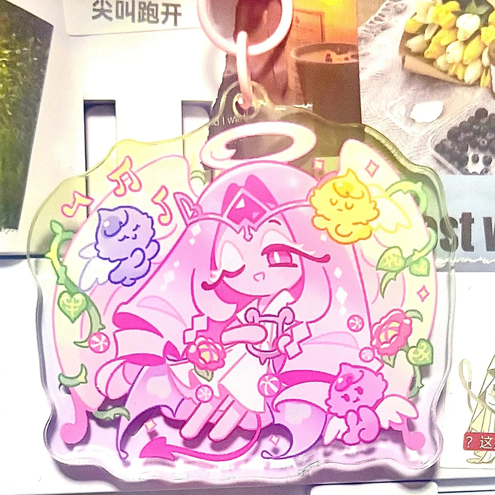 Eternal Sugar Cookie Cosplay Keychain - Acrylic Cartoon Backpack Pendant Keyring Jewelry Decoration