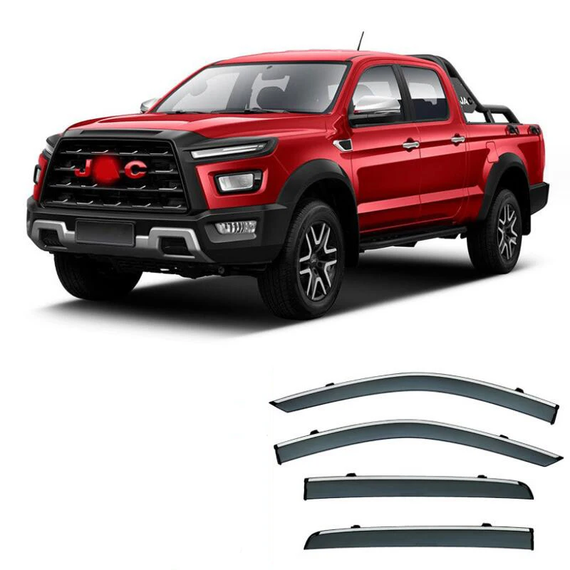 Awnings & Shelters Car Window Visor Side Window Deflector For Jac T9 Hunter 2021 2022 2023 window visor rain guard side window deflector weather shield for chevrolet seeker 2022 2023