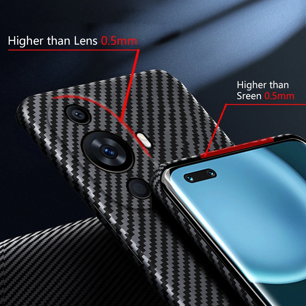 Luxury Carbon Fiber Hard Case for Huawei Nova 11 Pro – Ultra-Thin, Lens Protection, Anti-Knock Design