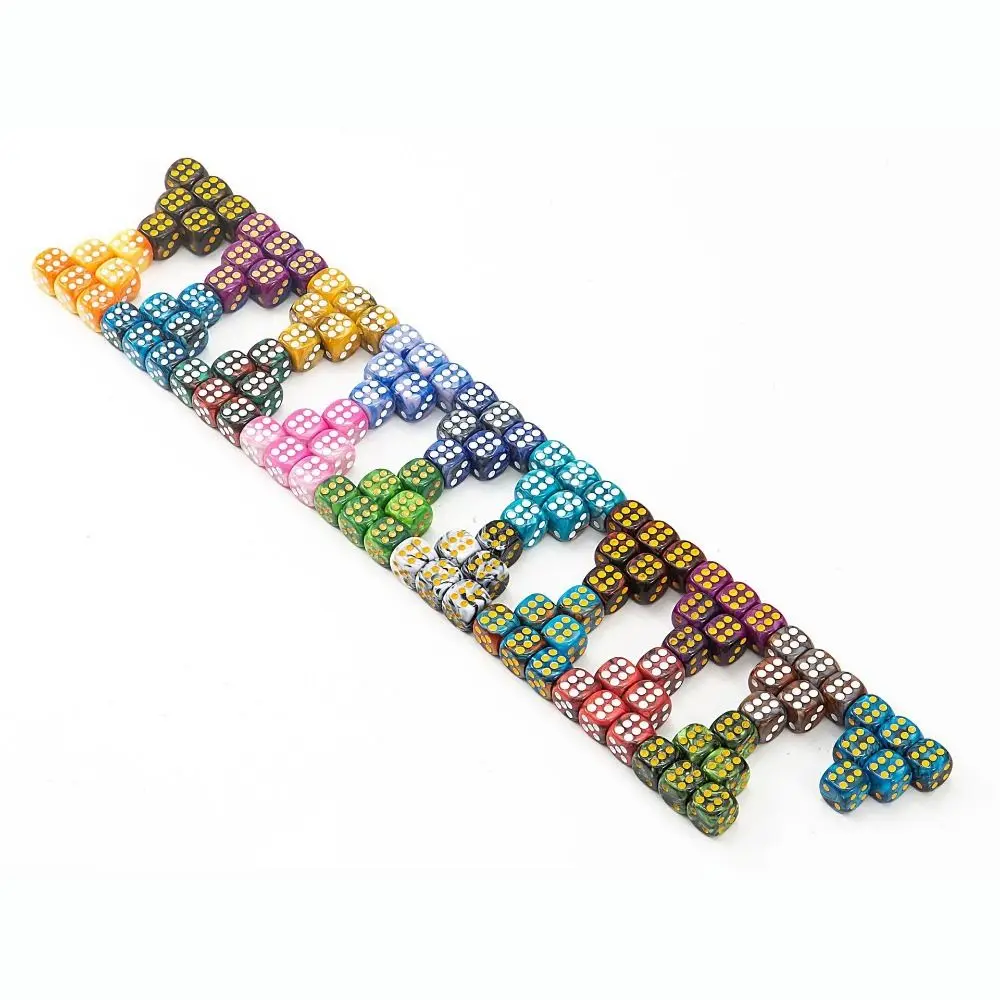 

10Pcs/set D6 12mm Colored 6-sided DND Dice Party Game Role-Playing Table Game Translucent Colors Acrylic Polyhedral Dice